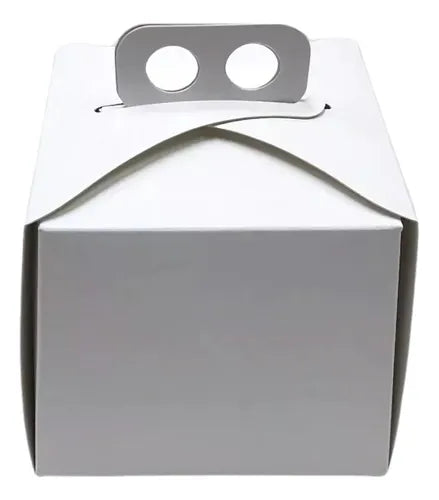 cod: 2572 (10u) CAJAS BLANCAS PARA TORTAS AGING PANADERIA - medida: 10x10x5
