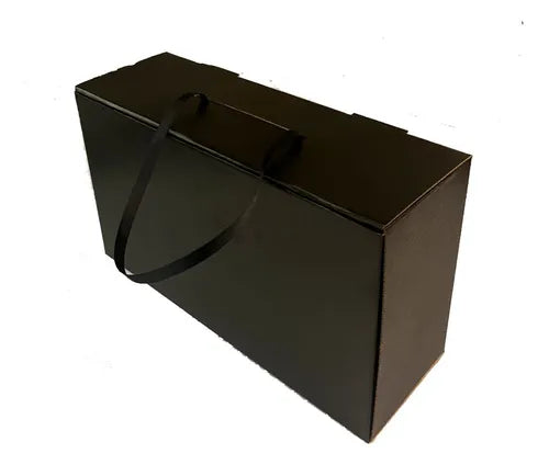 cod: 4516 (40u) CAJA ENVIOS ZAPATO, ROPA, NEGRO SIN CINTA - medida: 40x22x10