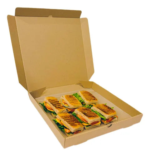cod: 4336 (150u) CAJAS PARA PIZZA MICRO M/M GRANDE 33 PAQ LISAS - medida: 33x33x4