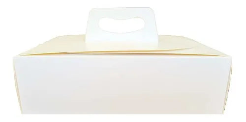 cod: 2127 (25u) CAJA PARA MASAS FINAS 1/2 KILO MEDIO KILO - BLANCA - medida: 0x0x0