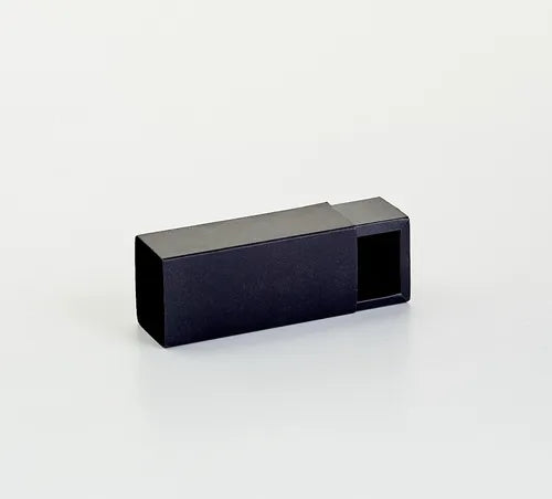 cod: 2612 (50u) CAJA FOSFORERA MINI LUXURY NEGRO 9,2,4 U - 077L - medida: 10.2x4.5x3.5