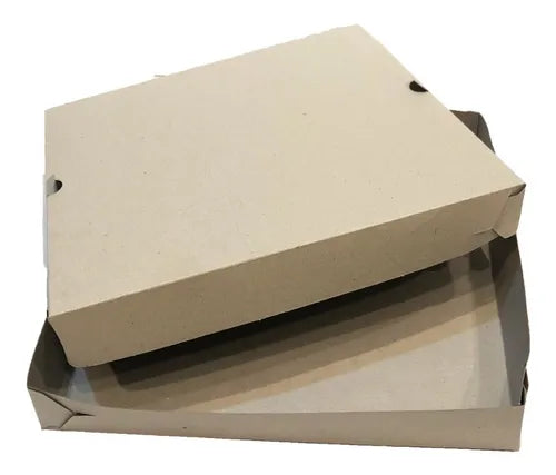 cod: 2323 (100u) CAJAS PIZZA CARTÓN GRANDE LISA INTERMEDIA GRANDE EG - medida: 0x0x0
