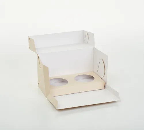 cod: 3000 (25u) CAJA 2 CUPCAKES MUFFINS CON CA U - medida: 18x10x9