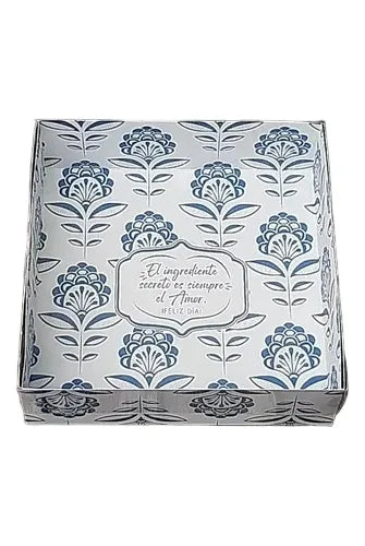 cod: 3647 (10u) CAJA C/TAPA DE ACETATO -10 D- CHEESECAKE - medida: 25x25x12