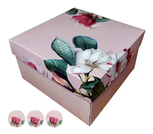 cod: 2801 (50u) CAJA PARA LENCERIA / MALLAS PREMIUM - IMPRESA - medida: 15x15x3.5