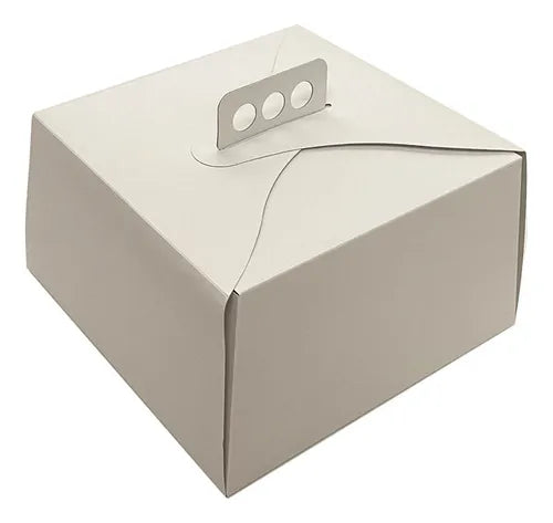 cod: 3964 (10u) CAJA PARA TORTA ALTA 27 . CON MANIJA . - medida: 27x27x15