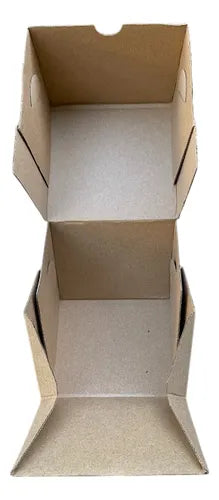 cod: 2703 (25u) CAJA MICROCORRUGADO MINI TORTA APERTURA FRONTAL - medida: 12x12x5
