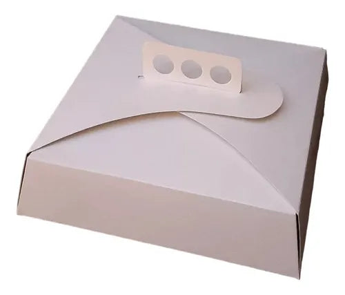 cod: 3890 (10u) CAJA PORTA TORTA POR 10 - medida: 27x27x10