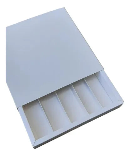 cod: 2819 (10u) CAJAS PARA 25 BOMBONES CON DIVISIONES - medida: 15x15x8