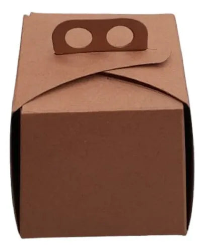 cod: 2573 (25u) CAJAS PARA TORTAS KRAFT AGING 25 - medida: 10x10x6