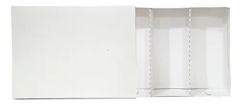 cod: 3673 (24u) CAJA PARA SUSHI PIEZAS O MÁS CON 3 DIVISIONES - medida: 25x19x5