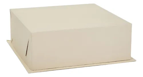 cod: 3793 (50u) CAJA BASE BANDEJA + TAPA 26 . TORTAS TARTAS POSTRES SEMIFRIOS - BAULETTO - medida: 26x26x12