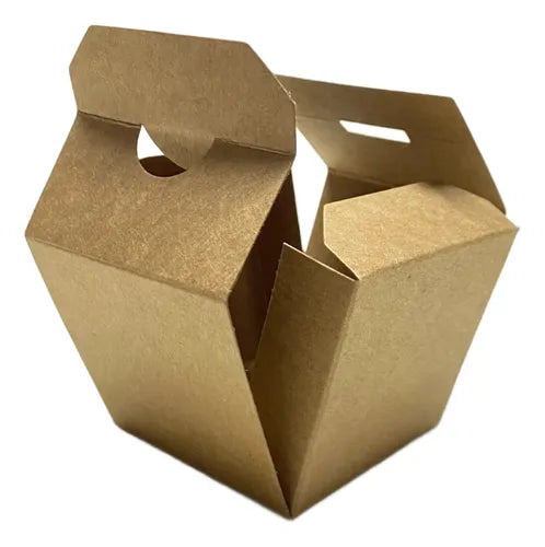 cod: 2467 (100u) CAJA CUBO SORPRESA KRAFT SOUVENIR MACARONS U - medida: 6x6x6