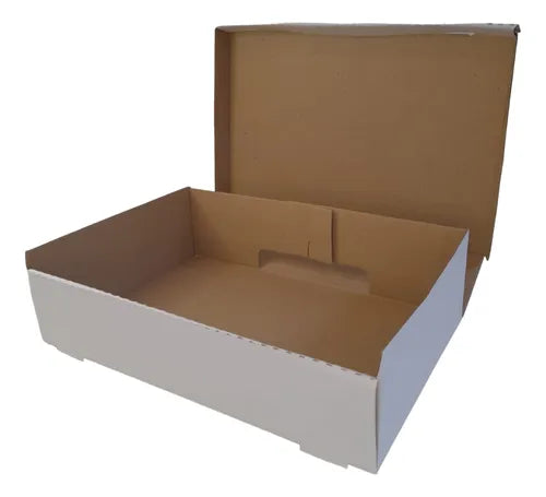 cod: 229 (10u) CAJA 34X26.5X6 PANIFICADOS BLANCO CARTON AUTOARMABLE (10U) COD: 229 - medida: 198x198x198