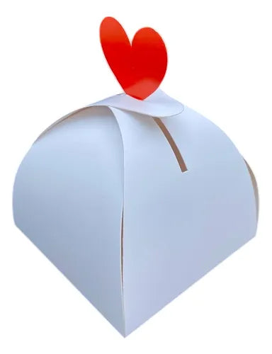 cod: 2494 (10u) CAJA CAJITA ESTUCHE SOUVENIRS BIJOUTERIE AMOR - medida: 8x8x6