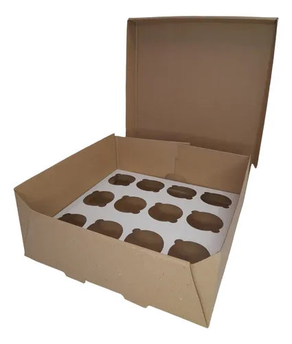 cod: 105 (10u) CAJA CUPCAKES KR CORRUGADO AUT 30x30x12 - medida: 30x30x12