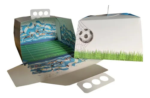 cod: 3636 (100u) CAJA PARA TORTA ARGENTO ARGENTINA IMPRESA - medida: 25x25x11