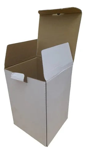 cod: 335 (10u) CAJA 10X10X15 REGALO BLANCO CORRUGADO ESTUCHE (10U) COD: 335 - medida: 10x10x15