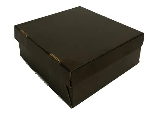 cod: 3948 (10u) CAJA DONAS TORTA SANDWICHES CATERING NEGRO 25, - medida: 27x10.5x5