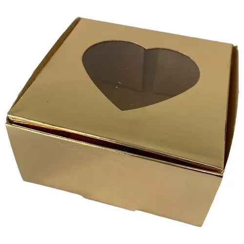 cod: 2568 (50u) CAJA DORADA CHICA VISOR SOUVENIRS ACCESORIOS - medida: 10x10x5