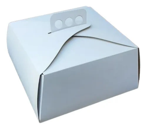 cod: 4088 (1u) CAJA BLANCA TORTA CATERING PASTELERÍA X AD - medida: 30x30x10