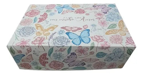 cod: 3046 (10u) CAJA ALFAJORES PORCION TORTA PASTELERIA AGING 18,5 - medida: 18.5x12x7