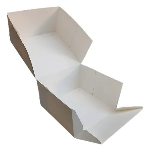 cod: 3670 (10u) CAJA APERTURA FRONTAL TORTAS DESAYOS APILABLE - medida: 25x25x15