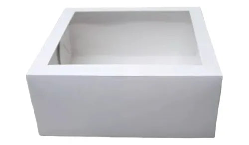 cod: 3458 (10u) CAJA PARA PORCION DE TORTA CON VISOR -10 - - medida: 22x22x9