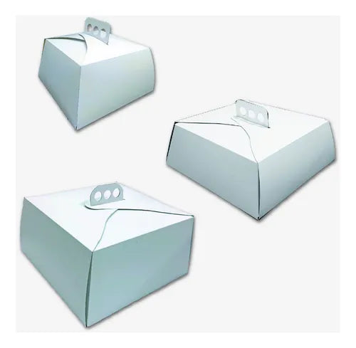 cod: 3962 (75u) CAJAS PARA TORTAS TARTAS COMBO DE 75 TRES MEDIDAS - medida: 27x27x15