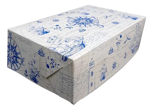cod: 3809 (10u) CAJA 6 CUP CAKE ESTAMPADA Y FRASE - medida: 26x17x8