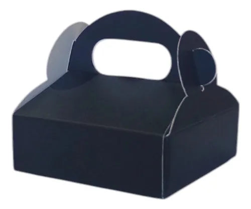 cod: 2504 (50u) CAJA MINI C/ MANIJA NEGRO  50U SOUVENIR BOMBONES 074N - medida: 9x9x3