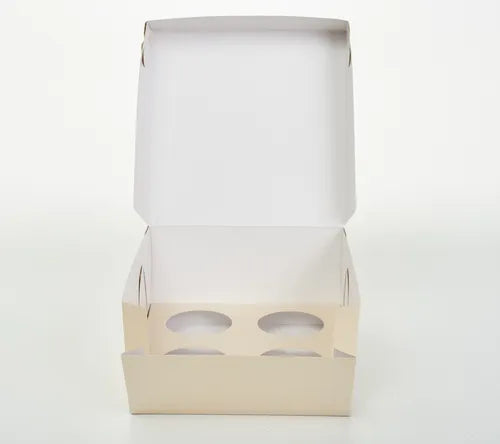 cod: 2999 (25u) CAJA 4 CUPCAKES MUFFINS CON CA  U - medida: 18x18x6