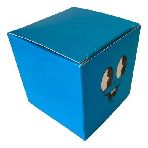 cod: 2474 (10u) MINI CAJA CUBO CARTULINA COLOR 6  SOUVENIRS  10 - medida: 6x6x6