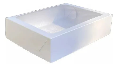 cod: 3539 (10u) CAJAS RECTANGULARES CON VISOR PARA PORCIONES DE TORTAS - medida: 23x15x9