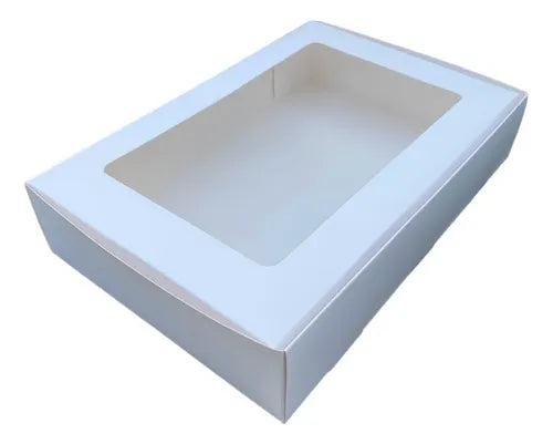 cod: 4077 (10u) CAJA BLANCA CARTULINA AJUAR BEBE 10 D - medida: 30x20x6