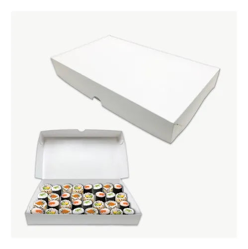 cod: 4424 (100u) CAJAS PARA SUSHI 36 PIEZAS   LAMINADO INTERIOR - medida: 35x20x5