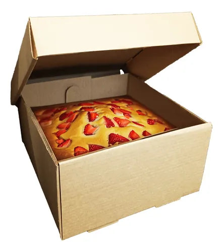 cod: 3095 (100u) CAJA MINI TORTAS, PASTELERIA, ENVIOS  M/M - medida: 19x19x10