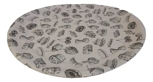 cod: 006 (10u) BANDEJA 24X30 BASE TORTAS BLANCO CARTON PLANO (10U) COD: 006 - medida: 24x0x30