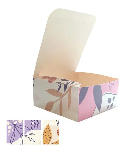 cod: 2877 (25u) CAJA PARA LENCERIA / MALLAS - IMPRESA - medida: 15.5x15.5x7.3