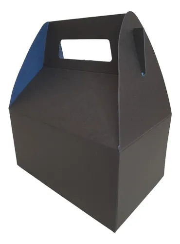 cod: 326 (10u) CAJA 11X7X6 REGALO NEGRO CARTON MALETIN (10U) COD: 326 - medida: 11x7x6