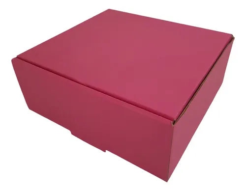 cod: 318 (10u) CAJA 19X19X8 REGALO COL CORRUGADO AUTOARMABLE (10U) COD: 318 - medida: 19x19x8