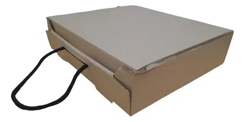 cod: 357 (10u) CAJA 22X25X7 CORDON KRAFT REGALO CORRUGADO AUTOARMABLE (10U) COD: 357 - medida: 25x22x5