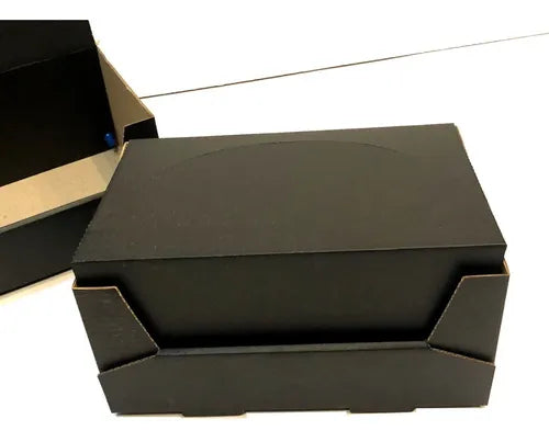 cod: 2324 (100u) CAJA HAMBURGUESA EMPANADA DECO MICRO NEGRO/M 14 - medida: 0x0x0