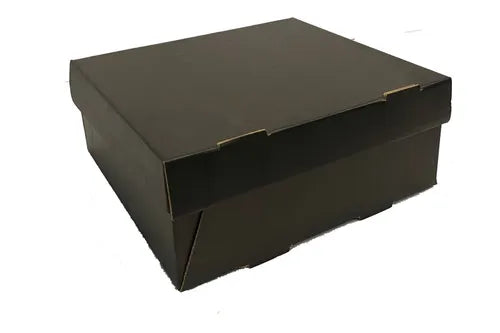 cod: 3916 (50u) CAJA DONAS TORTA SANDWICHES/CATERING NEGRO 25,5.5 - medida: 27x26x10.5