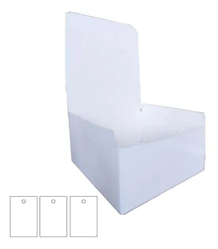 cod: 2152 (100u) CAJA PARA LENCERIA / MALLAS - BLANCA - medida: 0x0x0