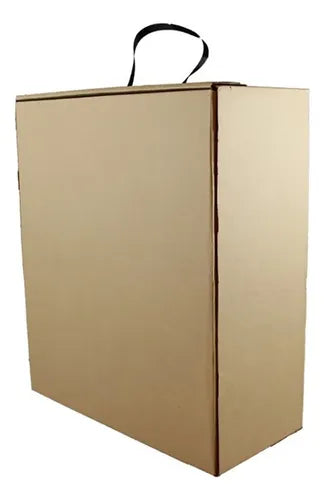 cod: 4270 (50u) CAJA PARA ZAPATOS MARRON MICROCORRUGAD.  DS. - medida: 32x28x13