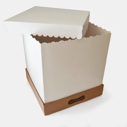 cod: 4308 (10u) CAJA BOX TORTA GRANDE ALTA DRIP CAKE 10D - medida: 33x30x6