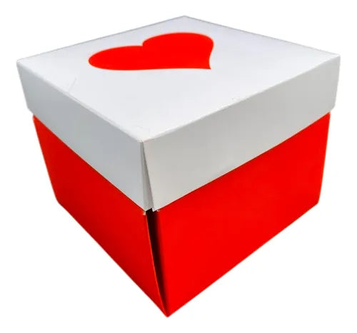 cod: 2701 (10u) CAJA ESTAMPADA PARA MINI TORTA VELA TAZA CERÁMICA - medida: 12x12x5