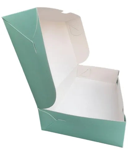 cod: 3569 (10u) CAJA ALFAJORES//GALLETITAS 24,5,5  AGUAMARINA  10D - medida: 24x15x5.5