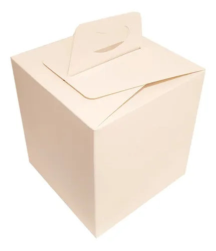 cod: 2167 (100u) CAJA PAN DULCE MEDIO KILO 1/2 KG - BLANCA . - medida: 0x0x0